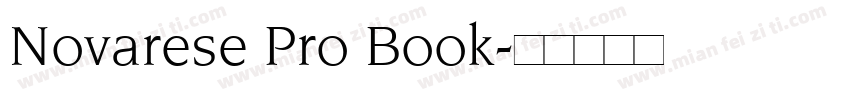 Novarese Pro Book字体转换